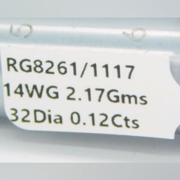 Rare 2.36Ctw Paraiba Tourmaline & Diamond Halo, 14K White GOLD with Appraisal - Picture 6 of 7